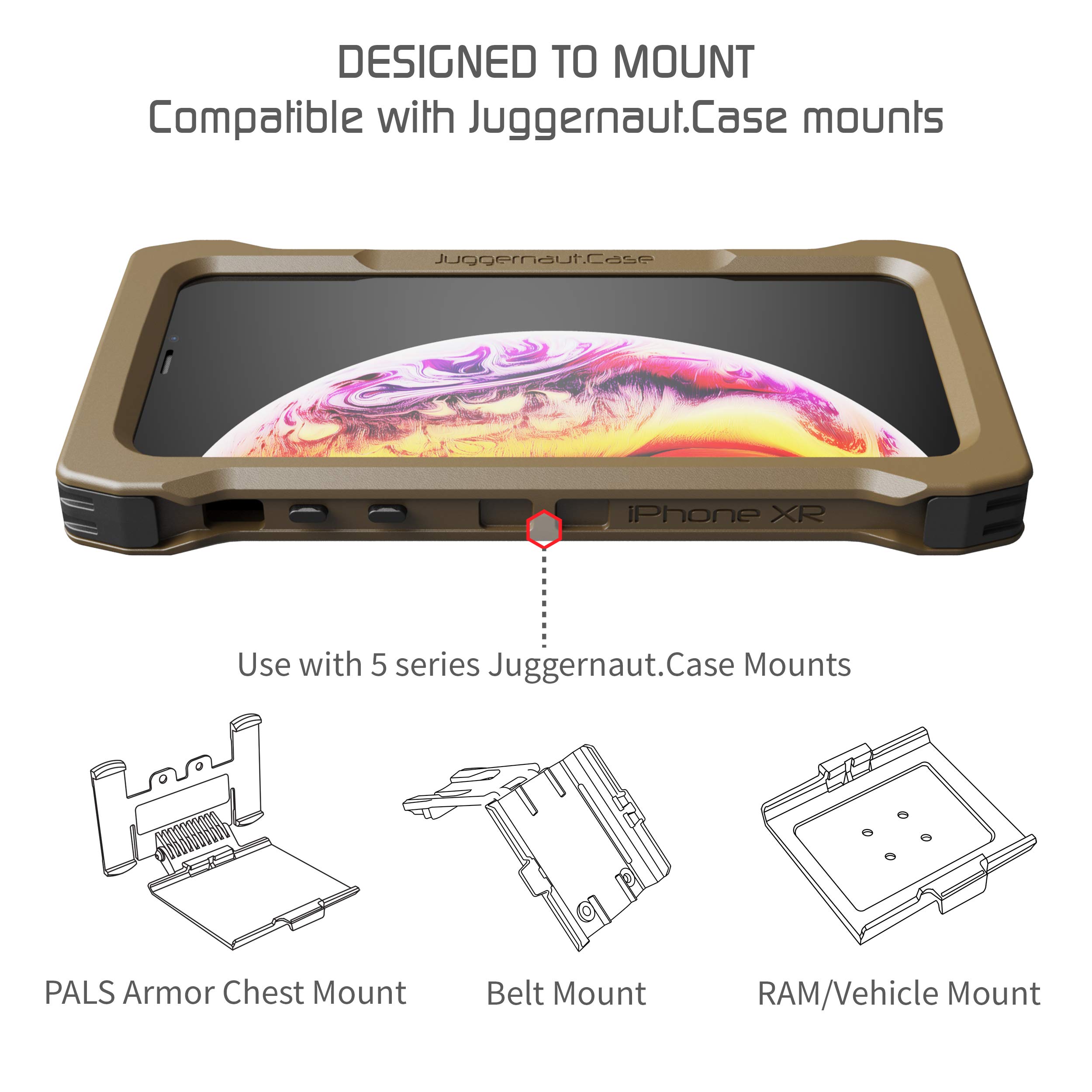 Juggernaut.Case - iPhone XR IMPCT - Military Grade, Tactical